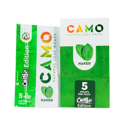 CAMO NATURAL LEAF WRAPS 5PK/25CT CASPER EDITION | NAKED