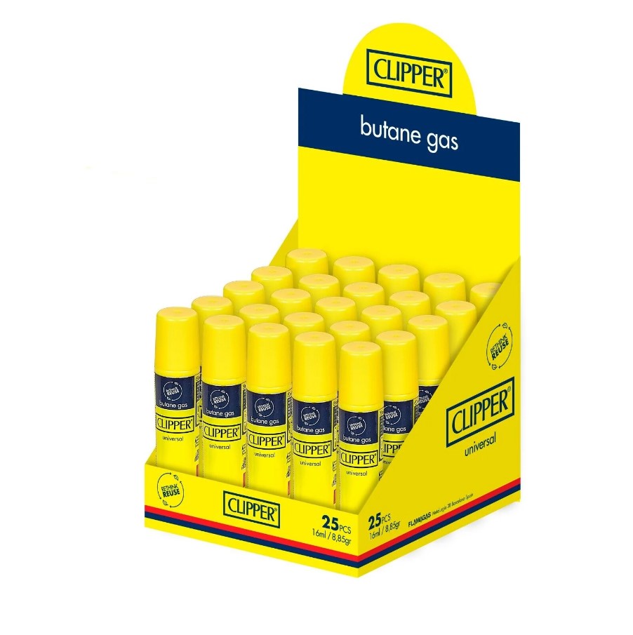 CLIPPER BUTANE GAS 16ML 25 ct/DISPLAY (D25)