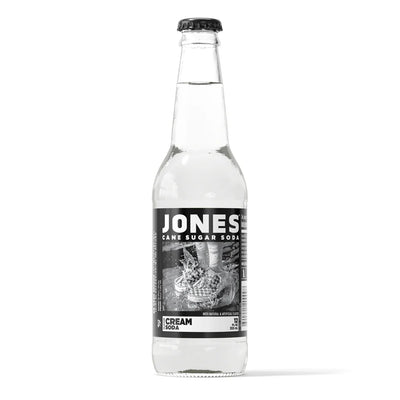 EXOTIC SODA JONES CANE SUGAR SODA 12oz. BOTTLE CREAM