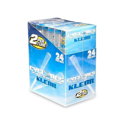 CYCLONES HEMP CONE 24 TUBES CLEAR KLEAR