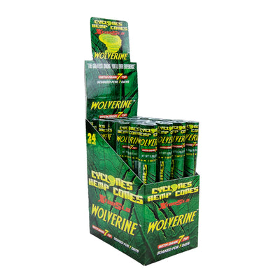 CYCLONES HEMP CONE XTRASLO WOLVERINE 24 TUBES