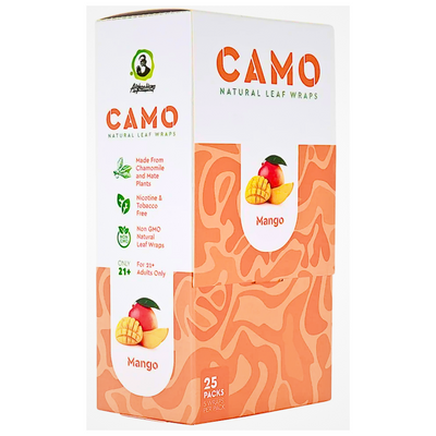 CAMO NATURAL LEAF WRAP 5CT/PK 25PK/BOX MANGO