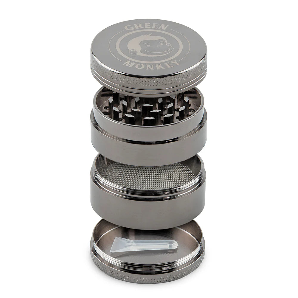 GREEN MONKEY CAPUCHIN GRINDER 55MM 4PT ZINC GUNMETAL