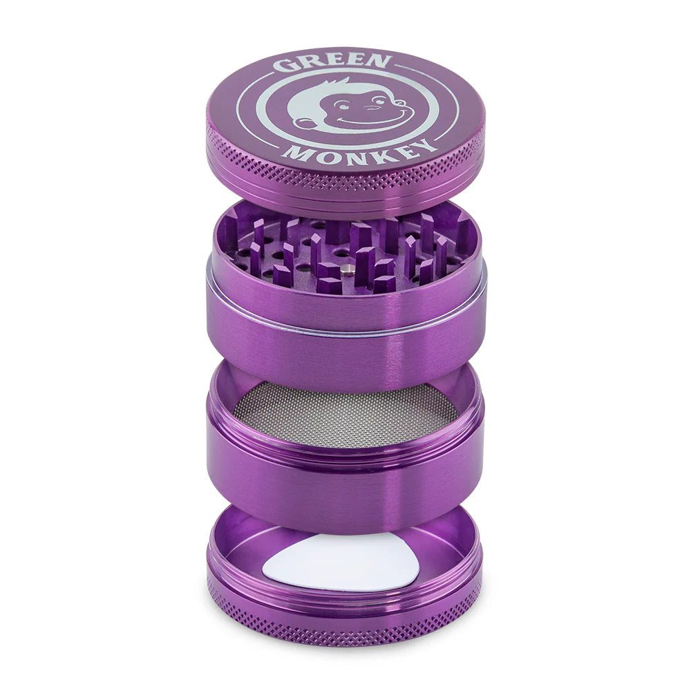 GREEN MONKEY CAPUCHIN GRINDER 55MM 4PT ZINC PURPLE