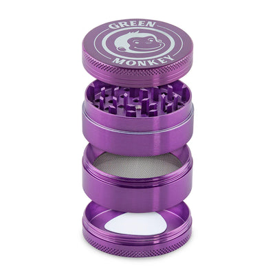 GREEN MONKEY CAPUCHIN GRINDER 55MM 4PT ZINC PURPLE