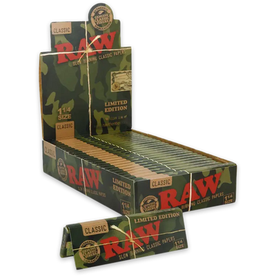 RAW CLASSIC CAMO 1 1/4 SIZE 50pk 24pk/box LIMITED EDITION
