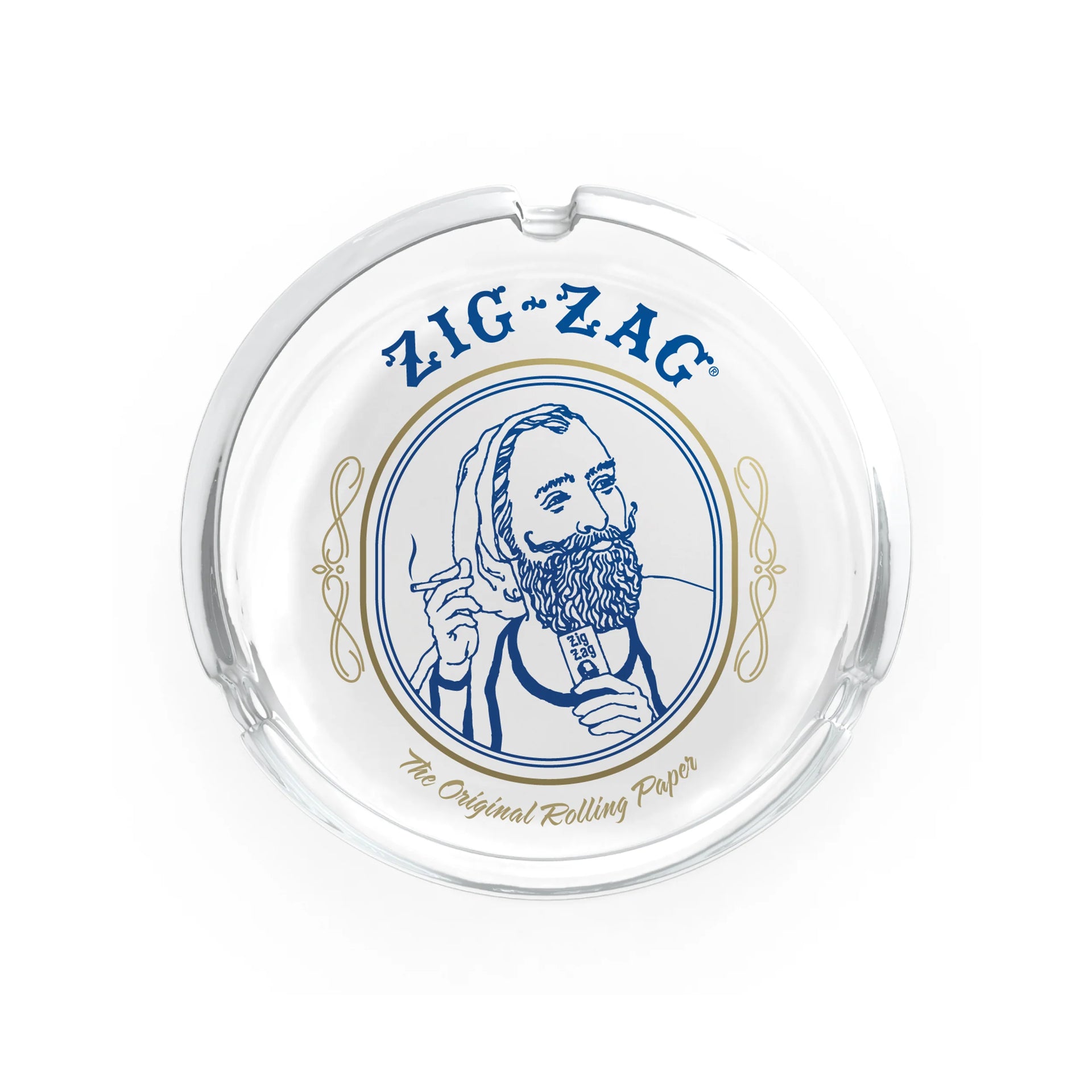 ZIG ZAG GLASS ASH TRAY CLASSIC