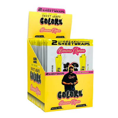 COLORS ORGANIC SHEET WRAPS 2pk 25ct/BOX BANANA CREAM