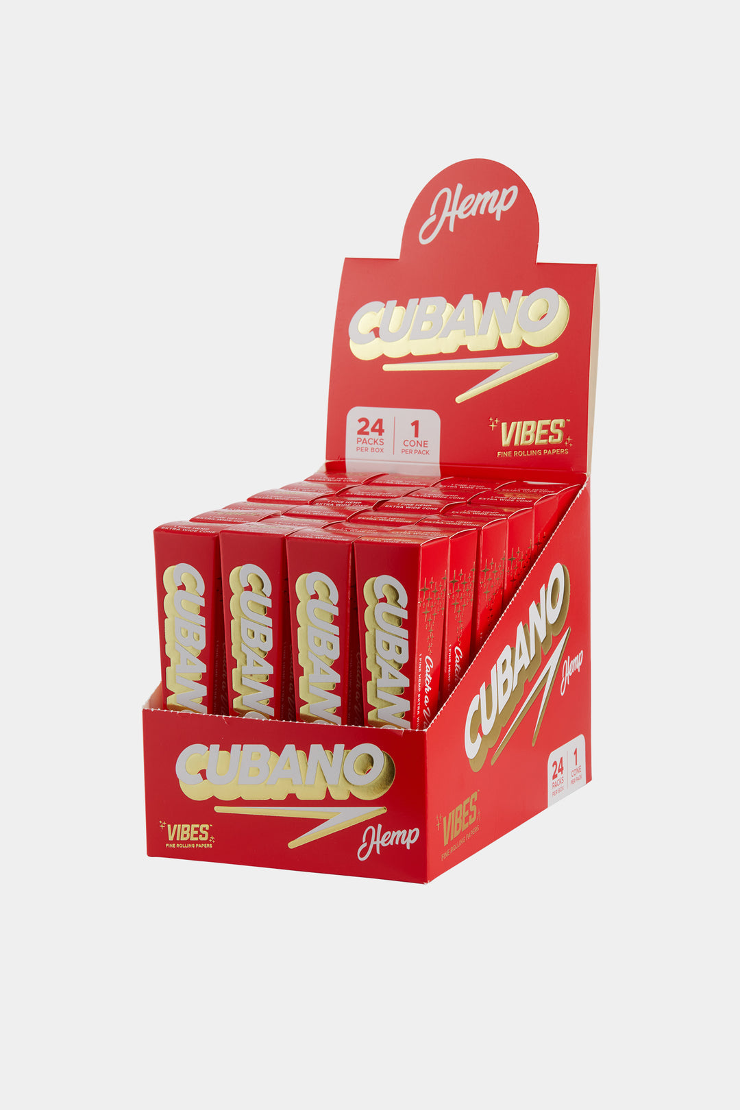 VIBES CUBANO CONES K/S 24CT/BOX HEMP