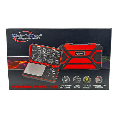 WEIGHMAX RG-1000 SERIES DIGITAL HOUSEHOLD SCALE 1000G X 0.1G RED