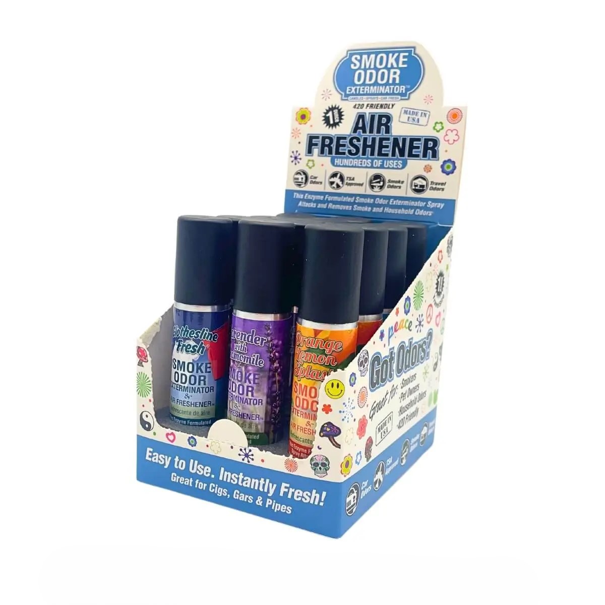 SMOKE ODOR ELIMINATOR AIR FRESHENER 1oz 12/DISPLAY