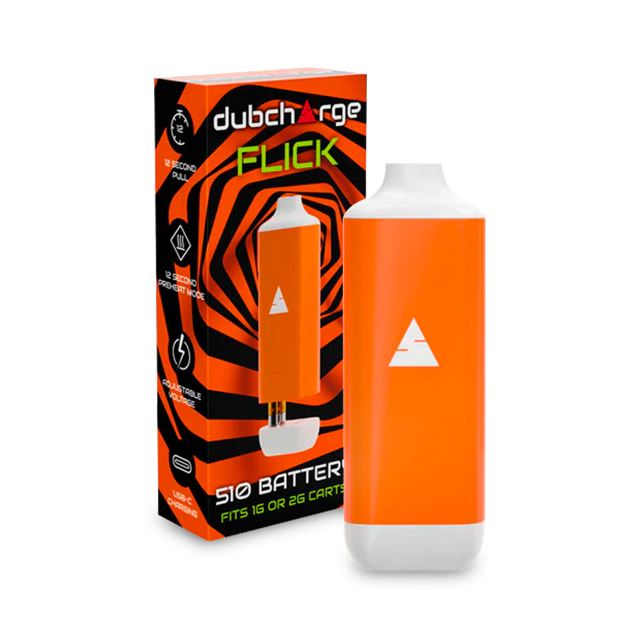 DUB CHARGE FLICK BATTERY 500mah FITS upto 2g CARTS ORANGE
