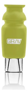 GRAV SILICONE-CAPPED GLASS CRUTCH PER/PC SLC.CR.GN AVOCADO GREEN