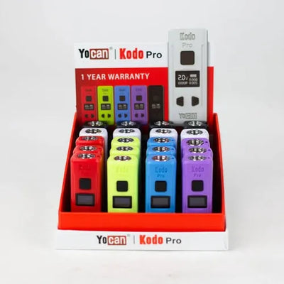 YOCAN KODO PRO PORTABLE BATTERY 20CT/BOX ASSORTED COLORS