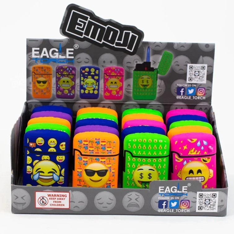 EAGLE TORCH EMOJI LIGHTER 20/BOX PT113EJ