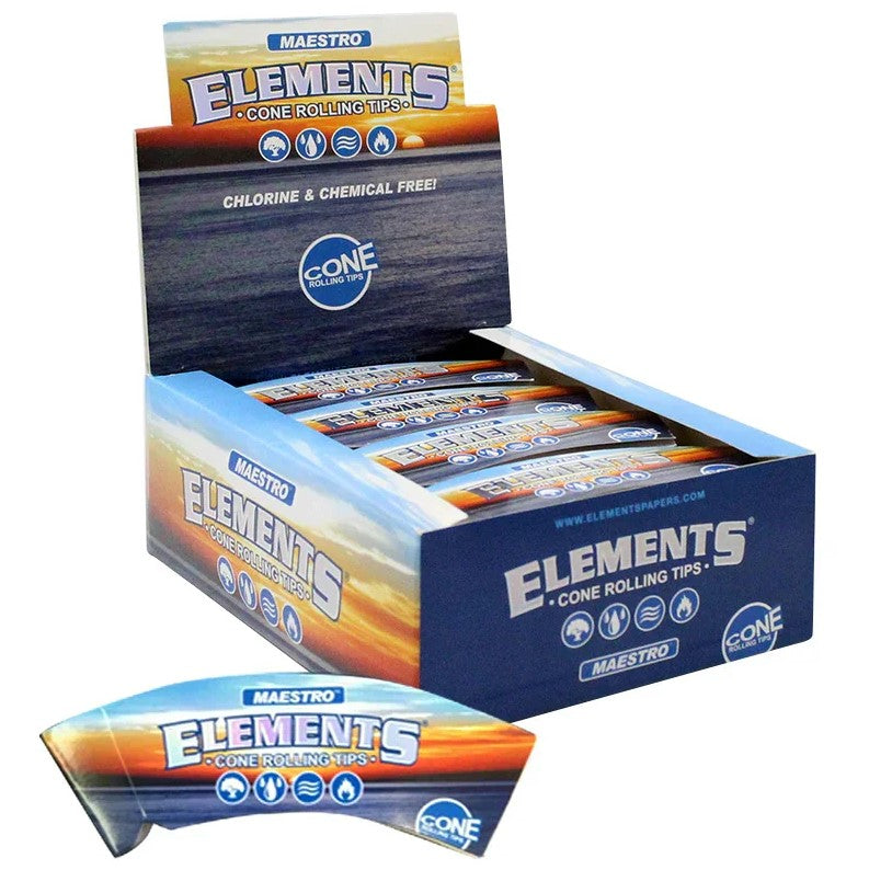 ELEMENTS MAESTRO CONE ROLLING TIPS 24 BOOKLETS/BOX 32 TIPS/BOOKLET