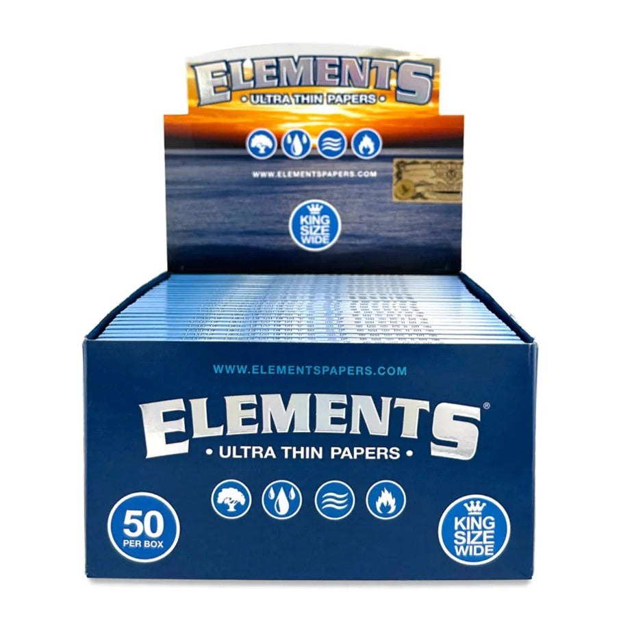 ELEMENTS PAPERS KING SIZE REG 50 PACKS/BOX 33 LEAVES/PACK – Valley México