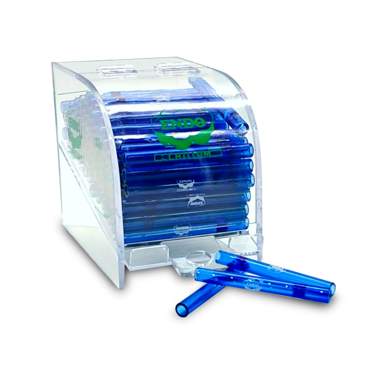 ENDO CHILLUM ACRYLIC DISPLAY 100ct COLORED