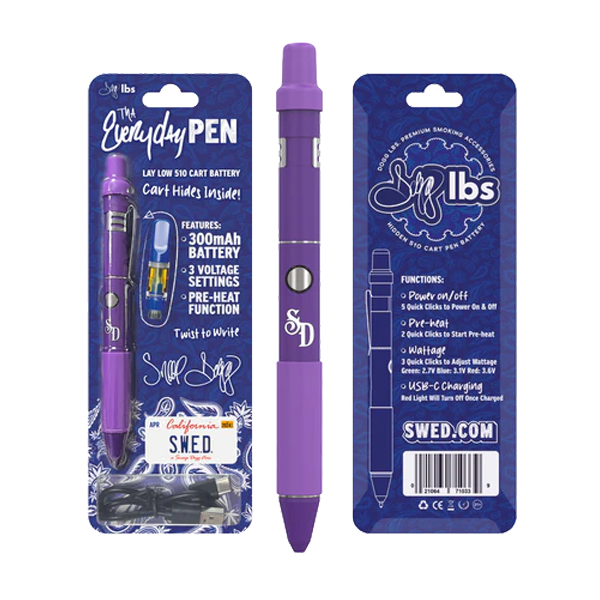 DOGG LBS THA EVERYDAY PEN 510 CART BATTERY PURPLE