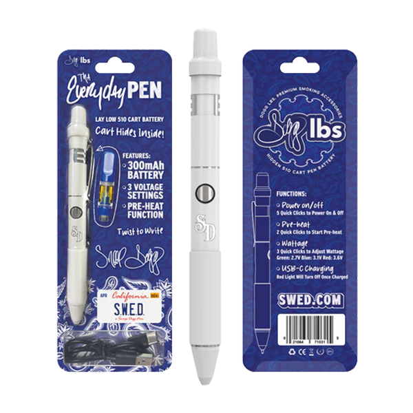 DOGG LBS THA EVERYDAY PEN 510 CART BATTERY WHITE