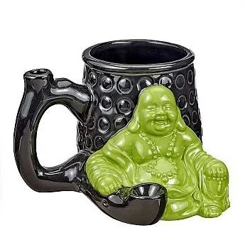 FASHIONCRAFT CERAMIC BUDDHA MUG PIPE #82527