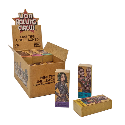 LION ROLLING CIRCUS UNBLEACHED MINI TIPS 24 UNITS