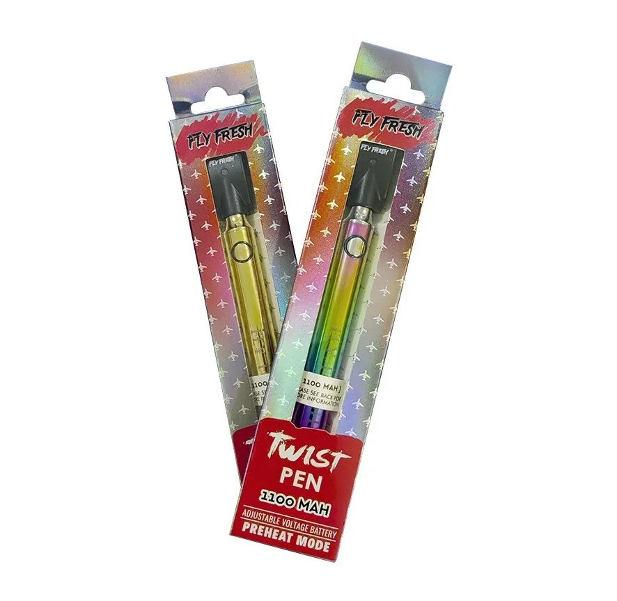 FLY FRESH RETRO TWIST PEN 1100MAH PER/PC ASST COLOR