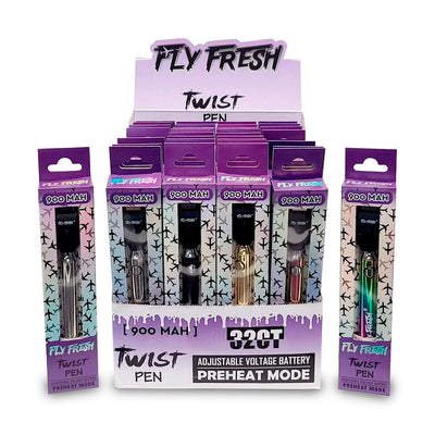 FLY FRESH TWIST PEN 900MAH ASST COLOR