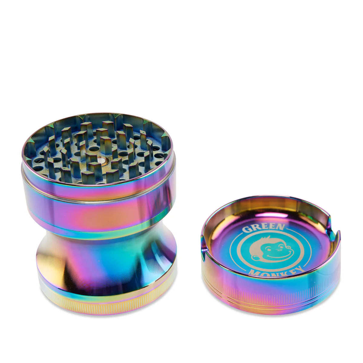 GREEN MONKEY CHACMA GRINDER 63MM 4PT ZINC RAINBOW
