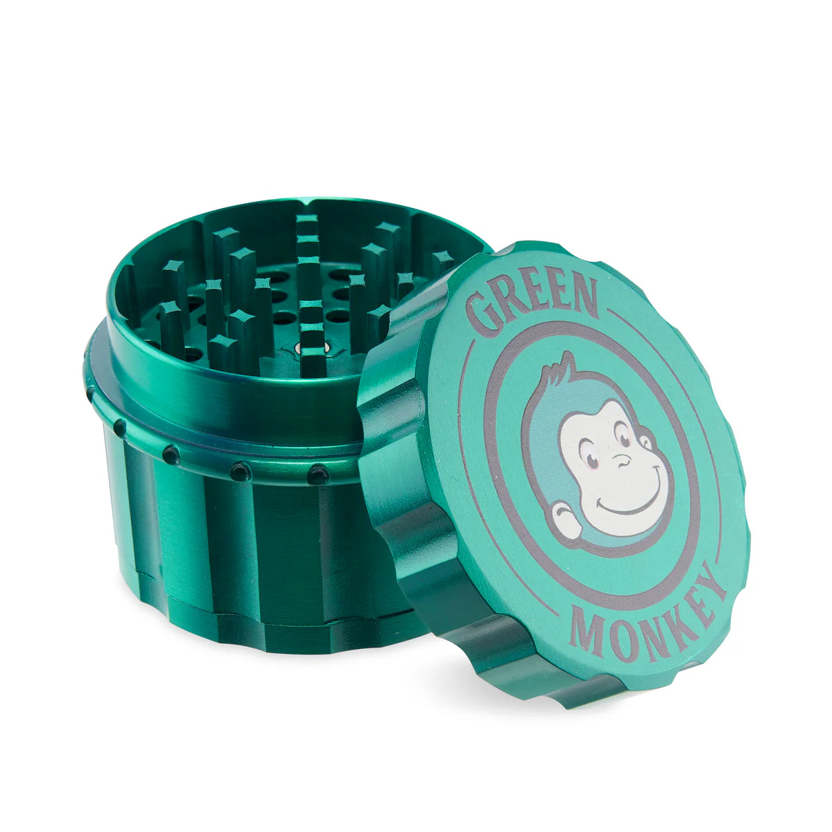 GREEN MONKEY JAVAN GRINDER 63MM 4PT ZINC GREEN