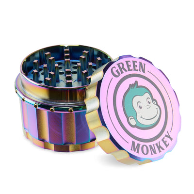 GREEN MONKEY JAVAN GRINDER 63MM 4PT ZINC RAINBOW