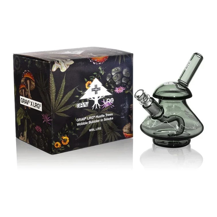 GRAV LRG HUSTLE TREES WOBBLE BUBBLER