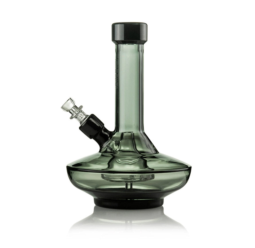 GRAV SMALL WIDE BASE WATERPIPE SMOKE W BLACK ACCENTS 32Q.11.0