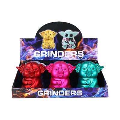 TVG4 GRINDER ELEPHANT STYLE 63MM 5PT ASST COLORS