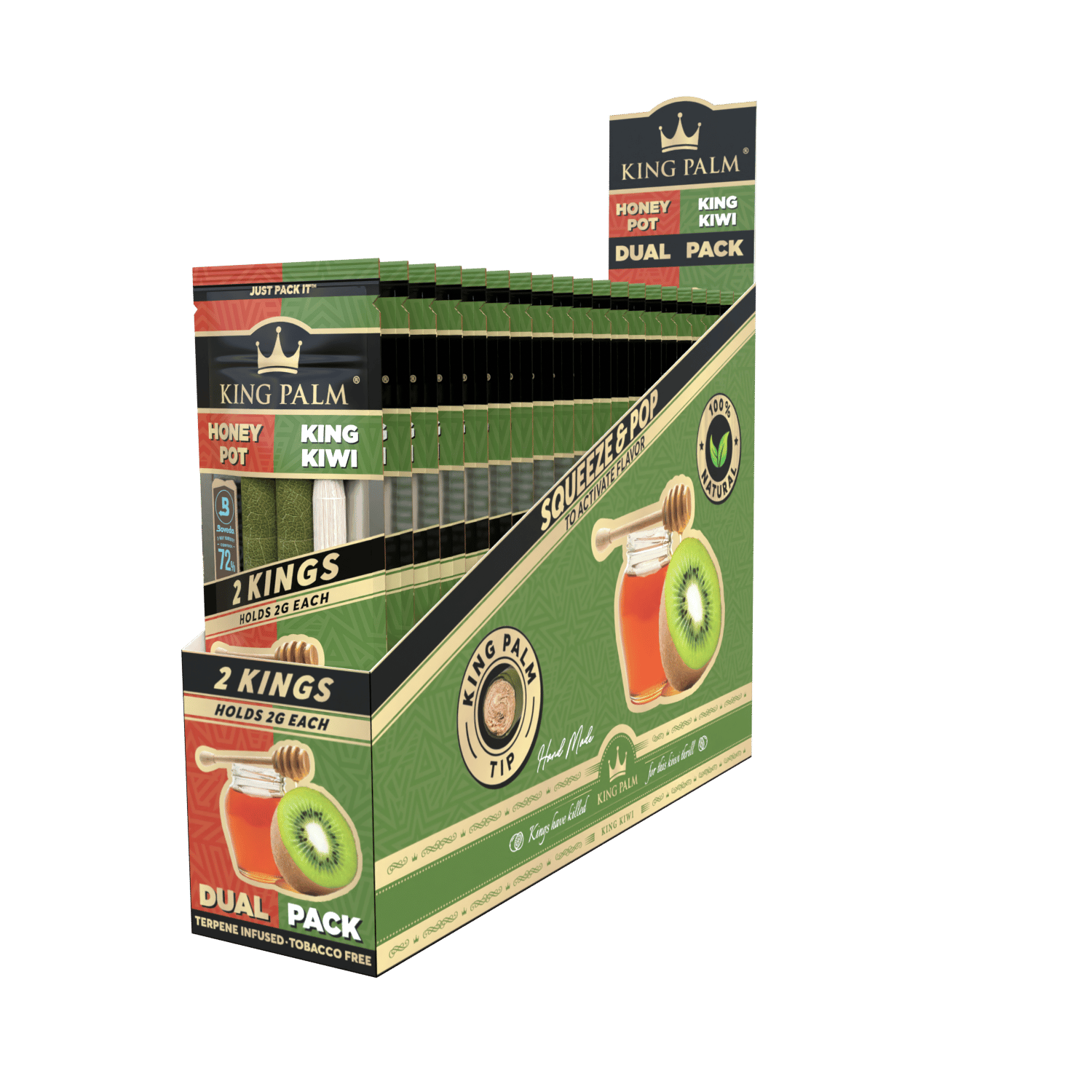 KING PALM CONES DUAL PACK K/S HONEYPOT / KING KIWI