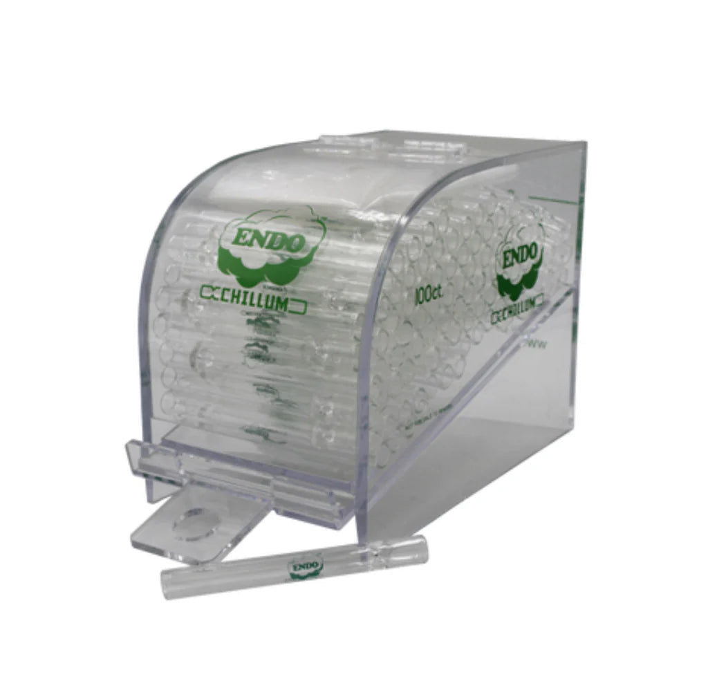 ENDO CHILLUM ACRYLIC DISPLAY 100CT CLEAR