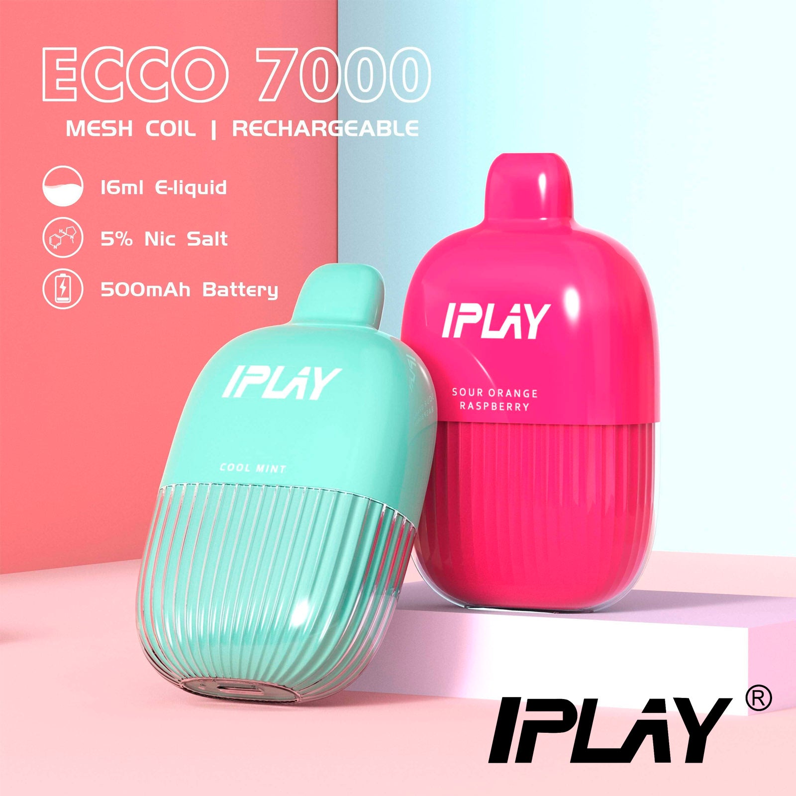 IPLAY ECCO 7000 HITS DISPOSABLE