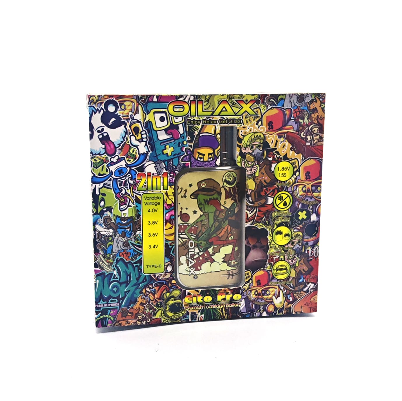 OILAX CITO PRO 2 IN 1 CARTRIDGE BATTERY ROCKIN LIZARD