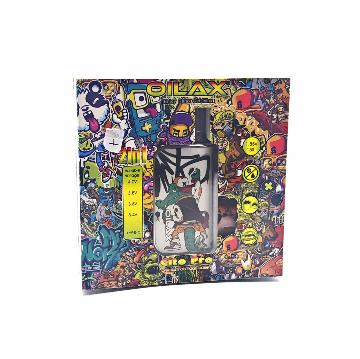 OILAX CITO PRO 2 IN 1 CARTRIDGE BATTERY GRAFFITI CROC
