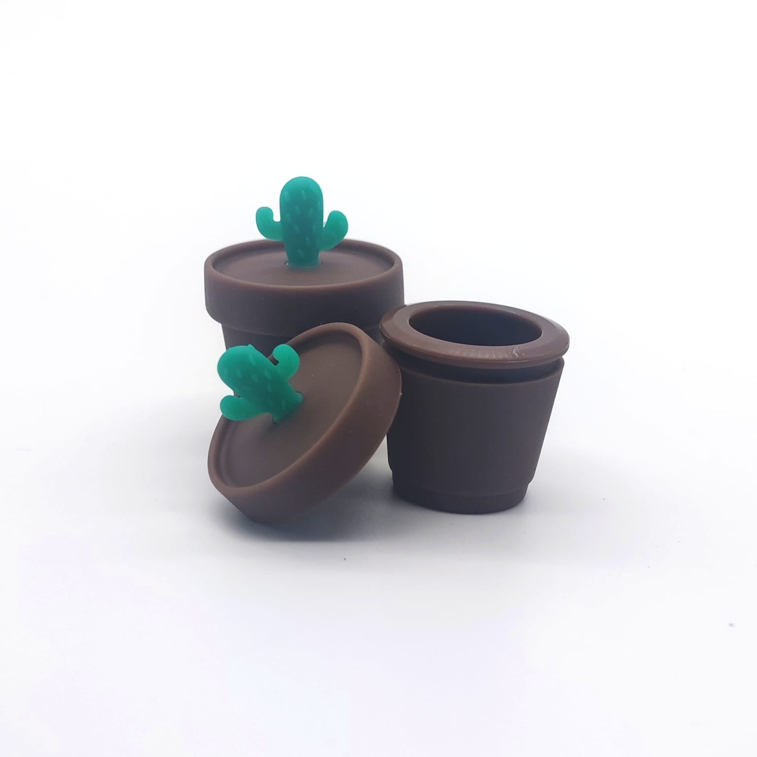 SILICONE WAX CONTAINER 8/PK CACTUS YHSSC