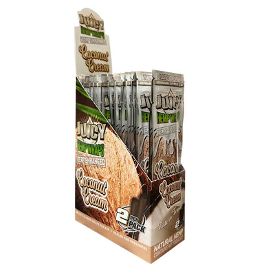 JUICY HEMP WRAPS TERP ENHANCED 25pk/bx (25x2)  COCONUT CREAM
