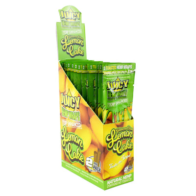 JUICY HEMP WRAPS 2 WRAPS/PACK 25 PACKS/BOX LEMON CAKE