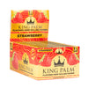 KING PALM HEMP ROLLING PAPERS 1 1/4 SIZE 50CT/PK 40/PK STRAWBERRY
