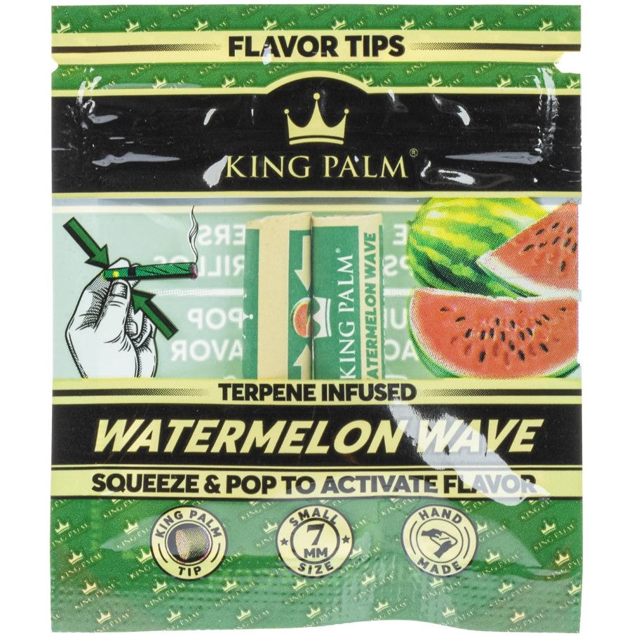 KING PALM FLAVOR TIPS 2ct7PK 507PK BOX WATERMELON WAVE