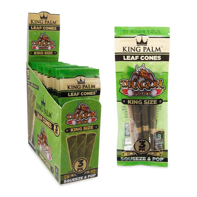 KING PALM CONES KING SIZE - 3PK DRAGON FRUIT 15CT