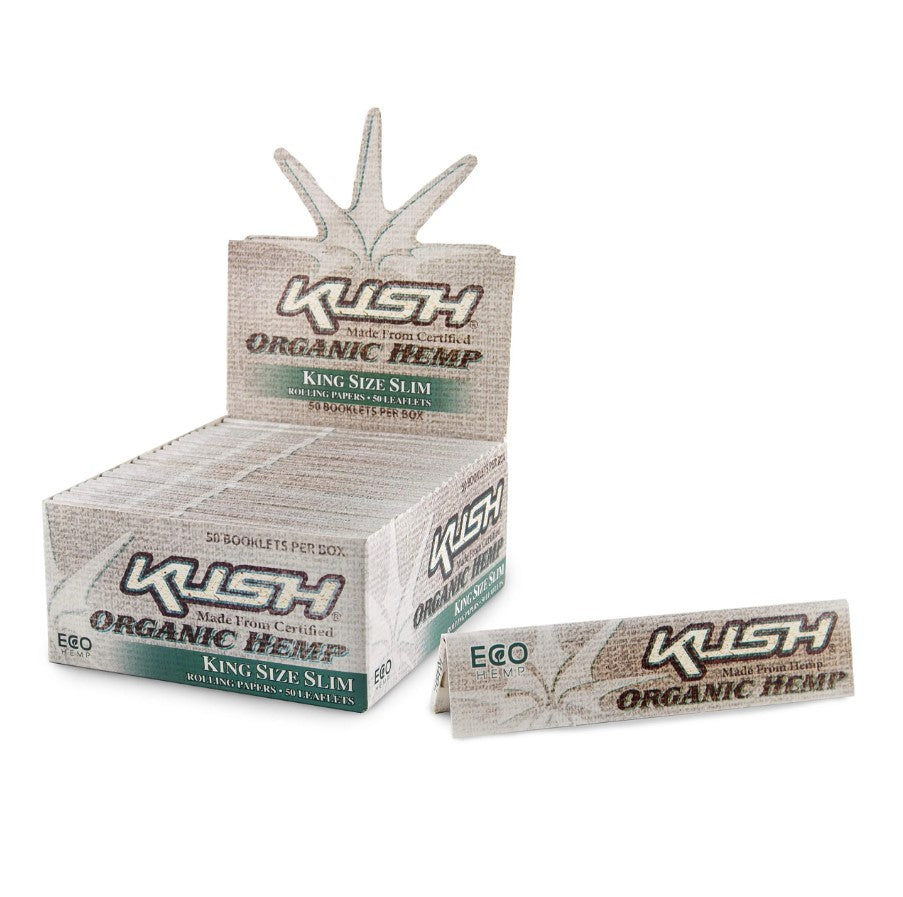 KUSH ORGANIC HEMP PAPER K/S 50 BOOKLETS PER BOX