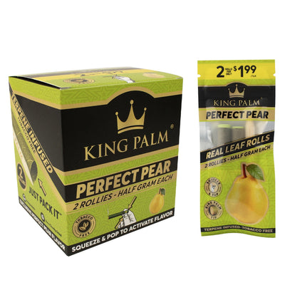 KING PALM ROLLIES HALF GRAM 2/PK  20PK/BOX  PERFECT PEAR