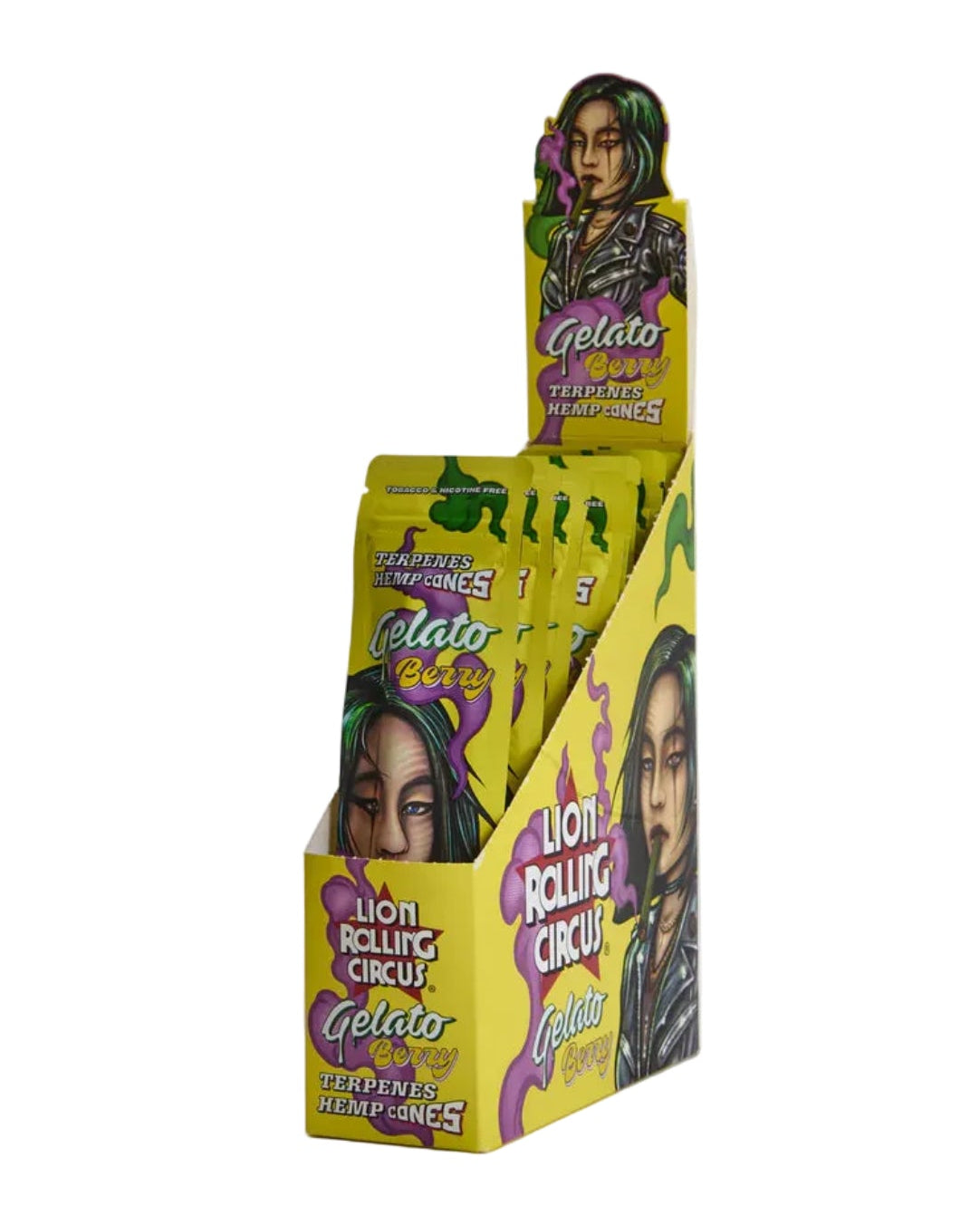 LION ROLLING CIRCUS TERPENES HEMP CONES 12 UNITS GELATO BERRY