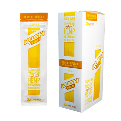 KUSH WRAPS TERPENE INFUSED 2 WRAPS/PK 15PK/BOX MIMOSA