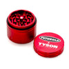 TYSON 2.0 MAGNETIC ALUMINUM GRINDER 4PT 2.2 INCH RED/WHITE